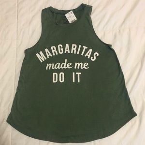 Adorable racer back tank with slogan